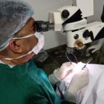 Dr Prakash performing eye surgery | Mumbai